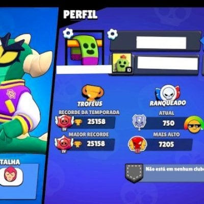 Conta com 17 brawler Full nivel 11 e 135 skins sendo várias raras, Full acesso!!