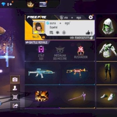 Conta free fire muito boa pra não começar do zero