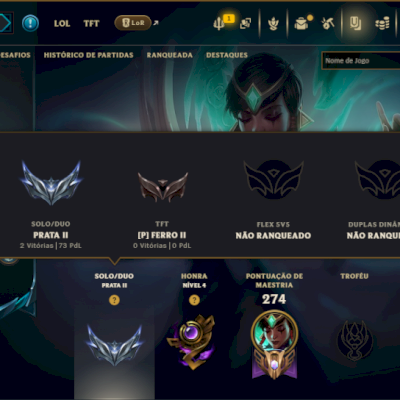 Prata 2 com 115 Champs e 18 Skins