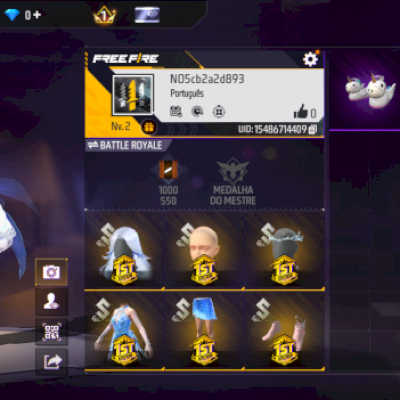 Conta free fire com skin primeira edição!!