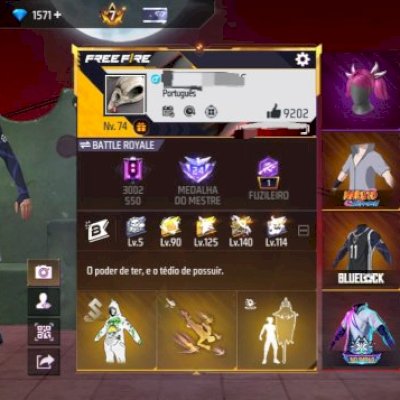 CONTA DE FF MAIS COMPLETA DO CENÁRIO