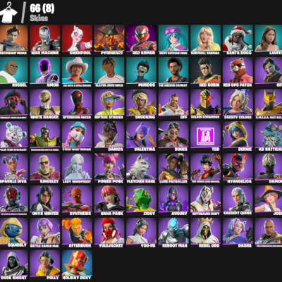 Conta Fortnite 66 Skins Tryhard com  Gwenpool, Ascendant Midas & Red Robin