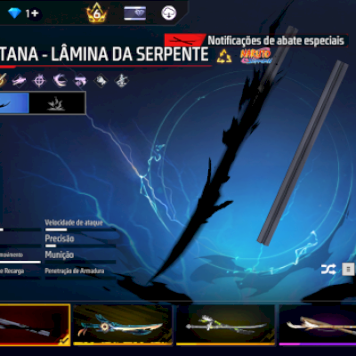 Conta nível 72 - NARUTO, BLUE LOCK, ANGELICAL, BARBINHA, ARMAS EVOLUTIVAS