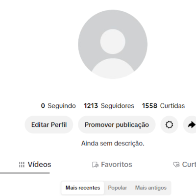 CONTA TIK TOK 1,2K DE SEG E 1,5K DE CURT (SHOP DAQ A 30 DIAS) (CONTAS TIK TOK)