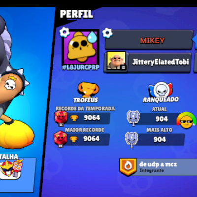 Conta brawl boazinha com 9k troféus.