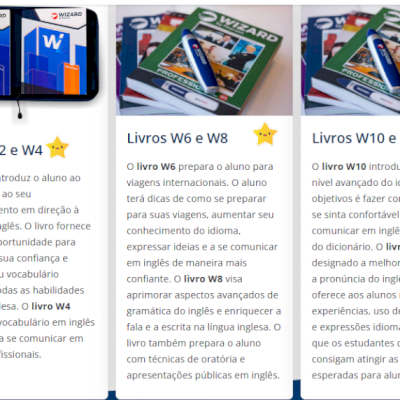KIT Livros  WIZARD - W2 W4 W6 W8 W10 12 - HOMEWORK-TEACHER-STUDENT-AUDIOS- 2025
