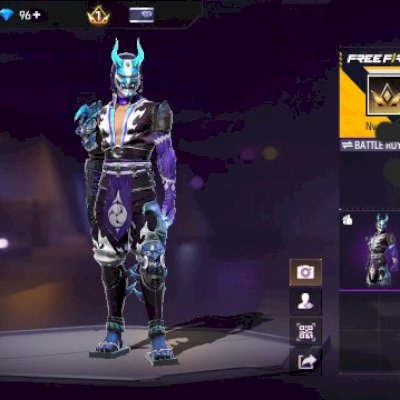 CONTA FF + SAMURAI GÉLIDO + 96 DIAMANTES + MOCHILA + EMOTE (SEU EMAIL)