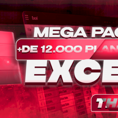 [PROMOÇÃO] MEGA PACK EXCEL +12.000 PLANILHAS PRONTAS E EDITÁVEIS/ENTREGA RÁPIDA