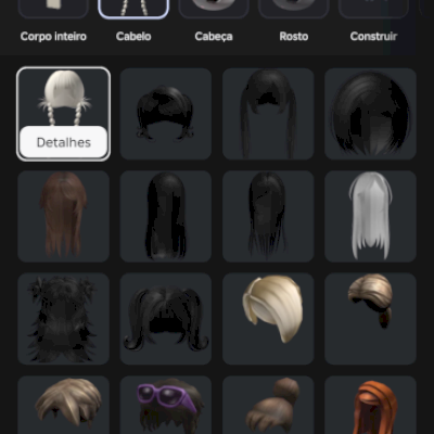 Conta feminina de roblox