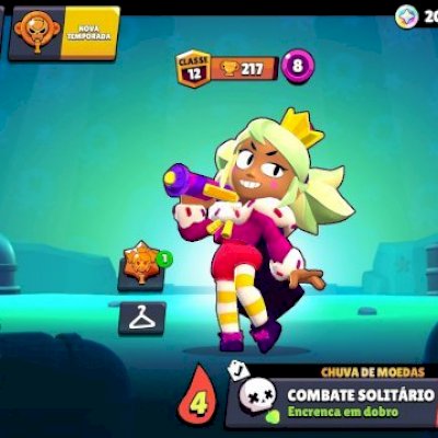 Conta Brawlstars 11703 Troféus 46 Brawlers 2 lendários e Skins de brawl