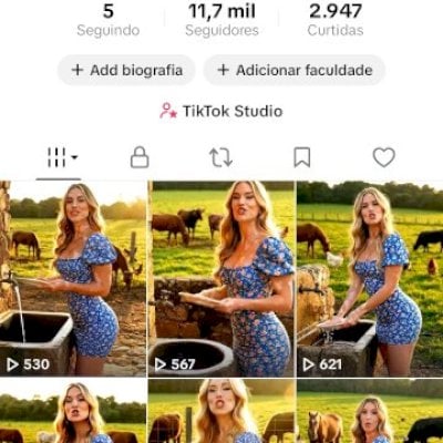 CONTA DO TIKTOK EUA MONETIZADA +11,7K SEGUIDORES (ENGAJAMENTO REAL)
