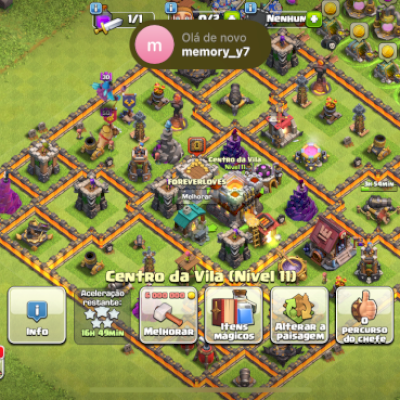 conta do clash com centro da vila 11