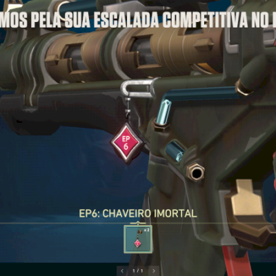 CONTA IMORTAL 1 COM CHAVEIRO EP6/ 70 REAIS EM SKIN DE VANDAL (CRIOSTASE)