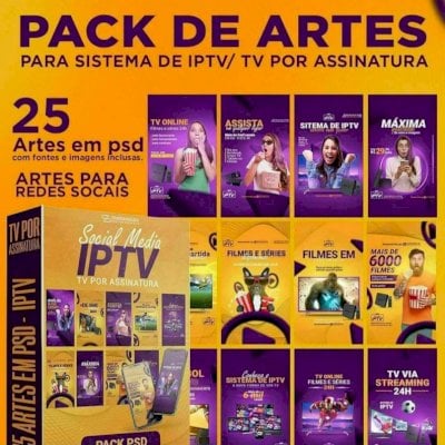 PACK ARTES EDITÁVEIS IPTV
