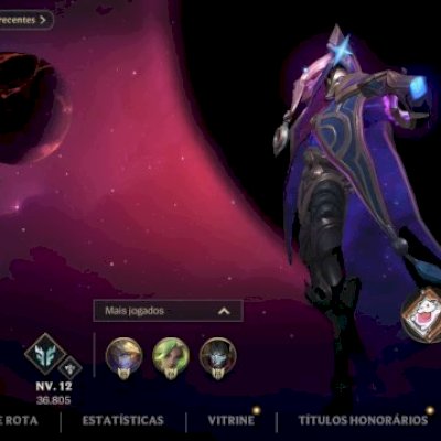 Conta com 93 skins focada em Adc, ex mestre, dono único não é revenda.