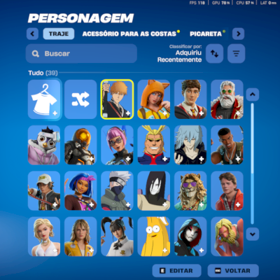 conta fortnite com passe dos simpsons e do futuro + bob esponja