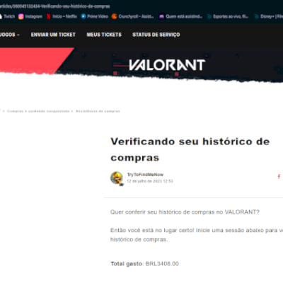 vendo conta valorant muitas skins (3.400$ gastos, só skin top) + conta lol