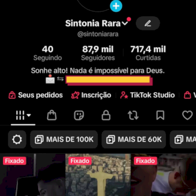 🔥 CONTA TIKTOK • 87,9K SEGUIDORES • 717K CURTIDAS • TIKTOK SHOP 🔥