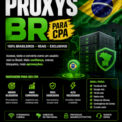 PROXY BR para CPA O MAIS BARATO!