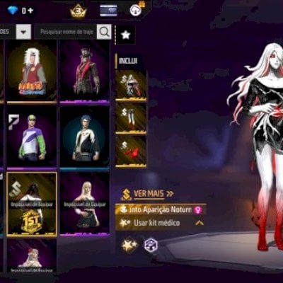 FF, ( NVL 33   /  CONJUNTO É TROCA NICK, NARUTO