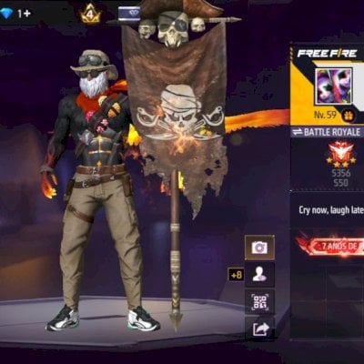 conta de free fire 2018 pra sair agora