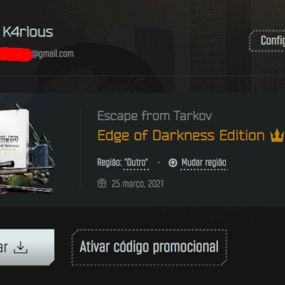 Conta Edge of Darkness - Com acesso ao E-mail Backup!
