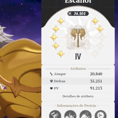 Vendendo conta merlin e escanor p7 e todos personagem atualmente do jogo
