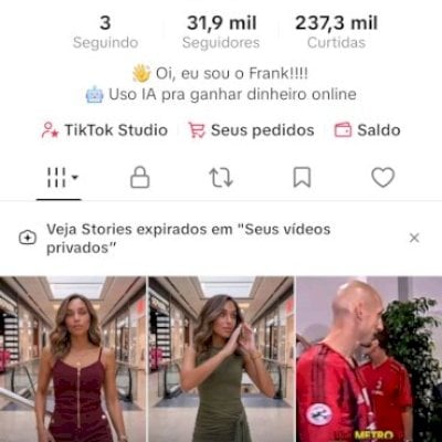 TIK TOK com 30k de seguidores - Sem SHOP