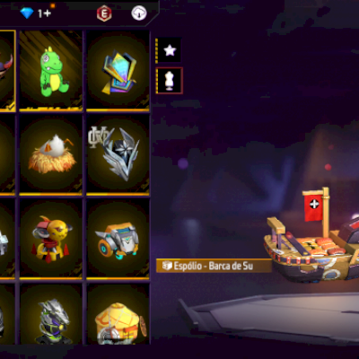 Conta de free fire gemada com angelical