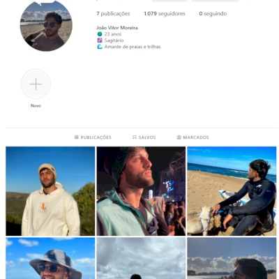 💙 CONTAS MASCULINAS COM 1000+ SEGUIDORES | *Leia a Descrição* 🇧🇷