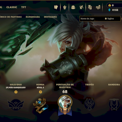 Conta full acesso LOL, unranked, troco o email