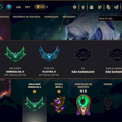 Esmeralda 2 com TODOS os Champs e 240 Skins ( SUP \ ADC )