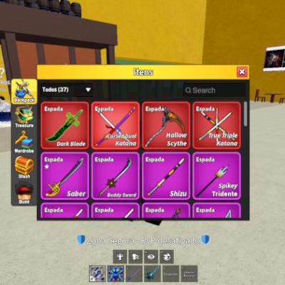 Conta blox fruitas todas gamepass e algumas frutas permanentes