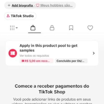 CONTA DO TIKTOK COM SHOP ATIVO +4,6K SEGUIDORES +LIVES ATIVAS (ENGAJAMENTO REAL)