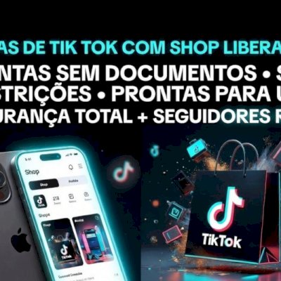 VENDO CONTA DO TIK TOK COM SHOP!🛍️