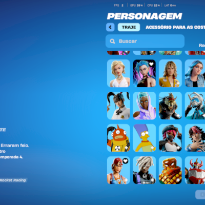 CONTA FORTNITE FULL ACESSO COM 298 SKINS