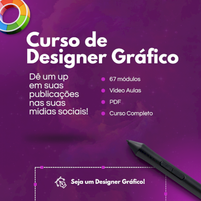 Curso Design Gráfico - O mais completo que você irá encontrar - Melhor Preço