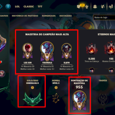 Conta Handlevel Lv 500+ Esmeralda 2+Jungle+ 236 Skins/icones e Emotes Antigos 13
