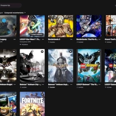 Conta Epic Games: Fortnite com skins, Hogwarts Legacy, LEGO starwars e mais
