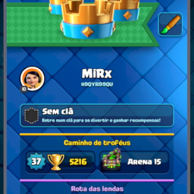 Conta clash Royale, 7 anos e outras coisas