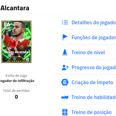 Conta efootball com Thiago Alcântara 105