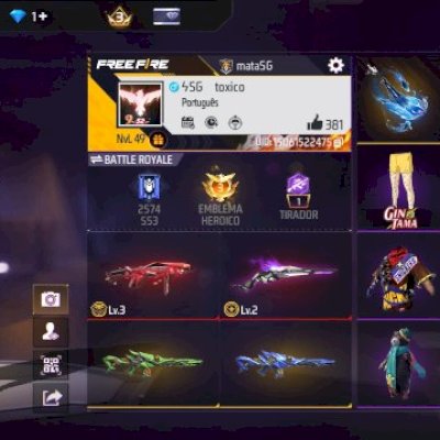 Conta de free fire