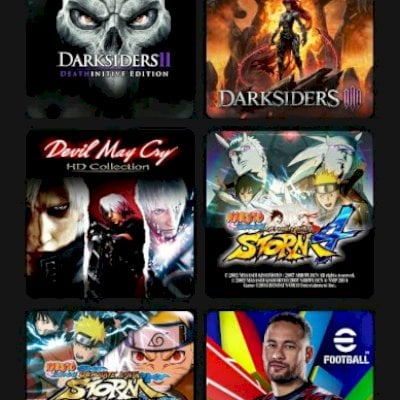 CONTA PS4 - COM BUNDLE DARKSIDERS, DMC HD COLLECTION E NARUTO STORM TRILOGY