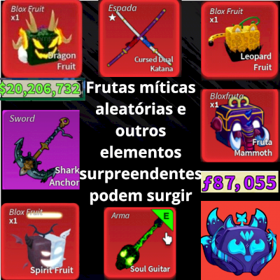 Frutas míticas aleatórias 1 (leia descrição)