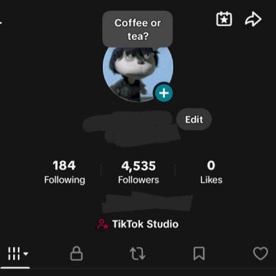 conta tiktok 4500 seguidores
