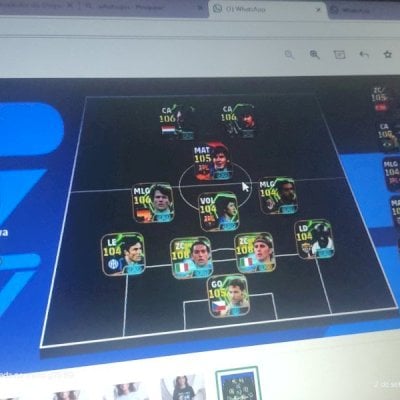 ⚽ Conta eFootball — Força 3295 | Lendas Raras + Messi + Pelé | Time de Elite