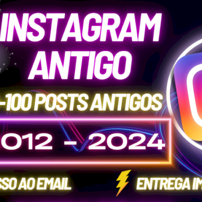 CONTA INSTAGRAM 2012-2024 C/ ACESSO TOTAL [+BRINDE] - QUALIDADE PREMIUM