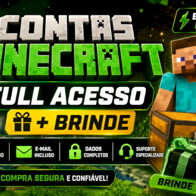 CONTAS MINECRAFT FULL ACESSO + BRINDE | ENTREGA RÁPIDA