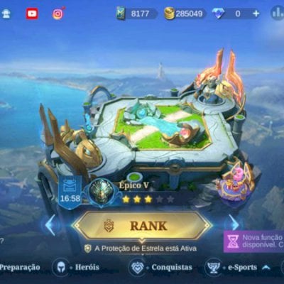 Conta upada Mítico  barata mais de 270 skins todos os heroi