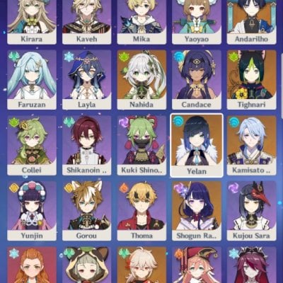 Conta Genshin + Honkai Star Rail + ZZZ. tudo junto.